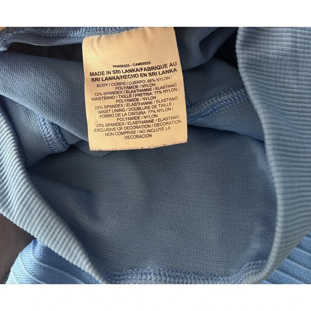 Nike Womens Royal Blue Dri Fit Zoned Sculpt‎ Training Yoga Leggings Sz S